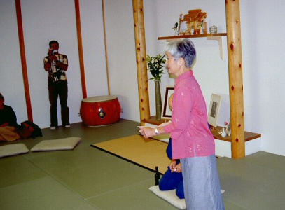 Dojo opening 2003 Midori Fischer Sensei