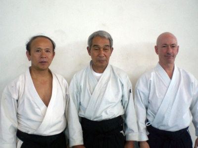 With Hirosawa Sensei (middle) and Namai Sensei (left) from Iwama